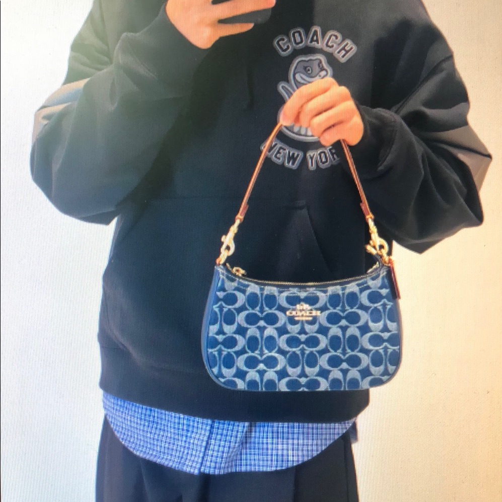 Coach Teri Shoulder Bag In Signature Denim